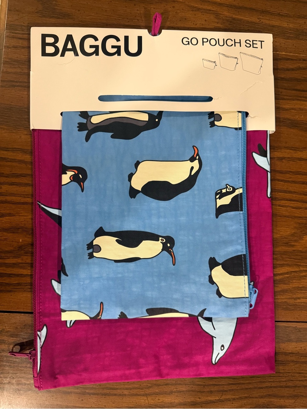 BAGGU Go Pouch Vacation Animals Medium and Large
